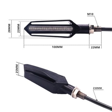 Динамические поворотники плюс СТОП 2 шт. 24LED
