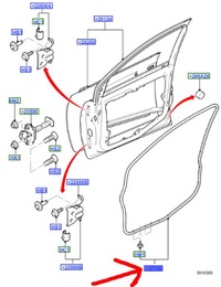 фото thumb №3, Прокладка дверь перед левая ford fusion 2002-12