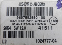 фото thumb №4, Citroen c4 i c5 ii дисплей радіо 9657882880