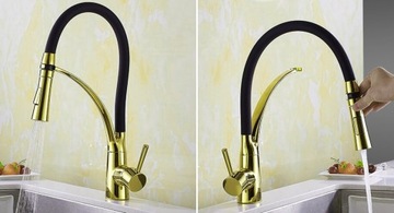 PELICAN GOLD FLEXIBLE GOLD КУХОННЫЙ смеситель