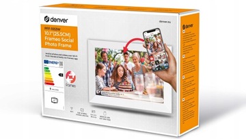 ДЕНВЕРСКАЯ ФОТОРАМКА ЦИФРОВАЯ ФОТОГРАФИЯ 10,1 ДЮЙМА APKA БЕЛАЯ ФОТОРАМКА