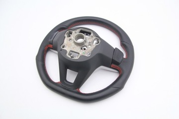фото thumb №7, Оригинальная руль vw golf 8 viii gti кожа лепестки касание красная nić