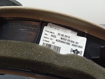 фото thumb №5, Mercedes s клас w222 довгий захист сидінь зад ліва a2226941382