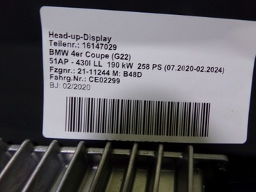 фото thumb №7, Bmw g22 g23 дисплей проекційний дисплей 8782163