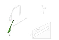 фото thumb №5, Land rover discovery iv 4 планка дверь перед наружная левая скос новый oe!