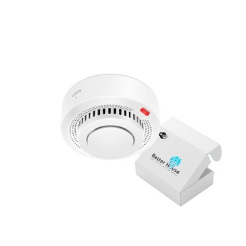 Батарейки + детектор дыма Tuya WiFi, звуковая сигнализация, световая сигнализация WiFi
