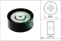 фото thumb №1, Ina 532 0905 10 ролик направляющая / направляющая, ремень клиновой зубчатый