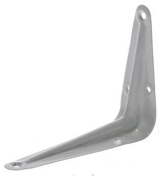 UCHWYT WSPORNIK KĄTOWNIK PODPÓRKA POD PÓŁKĘ PÓŁKI BIAŁY METALOWY 100x75 MM