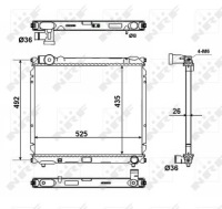 фото thumb №12, Радіатор suzuki vitara 1,9d 95- 2,0hdi 01-