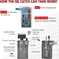 Oil защёлка бак black сепаратор масла набор с фильтром штуцеры 10 i 15mm Доставка, фото thumb