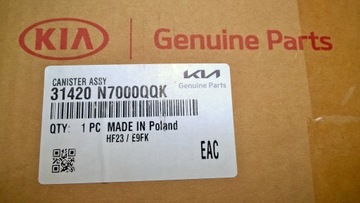 фото thumb №10, Kia sportage v tucson iv 2020- фільтр вугільний oparów пального 31420-n7000 оригінальний номер