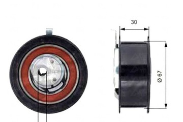 фото thumb №2, Ролик натяжитель ремень распределительный вал gates 028109243e 02