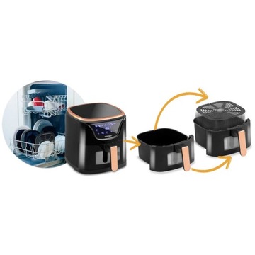 FRYTKOWNICA BEZTŁUSZCZOWA AIR FRYER FRYTOWNICA 5L