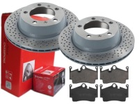 фото thumb №1, Гальмівні диски гальмівні колодки brembo задня porsche cayman 981 299m