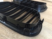 фото thumb №8, Решётки радиатора решётка радиатора ребро чёрный black глянцевый правый левый do bmw serii 7 f01 f02