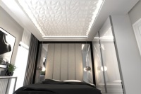 Потолочные КАССЕТЫ НАСТЕННЫЕ ПАНЕЛИ Серый 3D BRILLIANT
