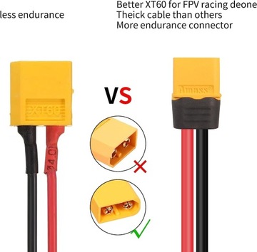 XT60 1.2MT 16AWG XT60 RC Lipo Удлинительный кабель