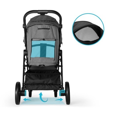 Kidnort КОЛЯСКА До 22 КГ АКСЕССУАРЫ ДЛЯ КОЛЯСКИ БОЛЬШИЕ КОЛЕСА Sjölejon