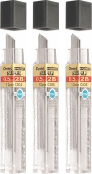 Грифель для карандашей Pentel 2B 0,5мм 36 шт.