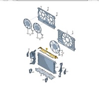 фото thumb №9, Audi q7 4m радиатора верхний канал воздуха 4m0121285b oem