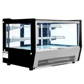 Витрина холодильная кондитерская регулируемая стеклянная 150л ELSA S90 Mega-M