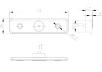 фото thumb №3, Ft-004 з led qs075 жовта лампа габаритна led