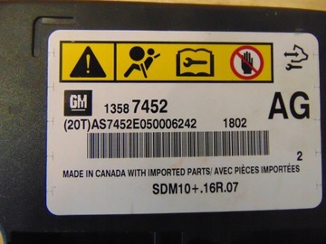 фото thumb №5, Датчик модуль подушка безопасности opel ampera 13587452