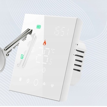 Inteligentny Termostat Obciążalny 16A Podłogówka Biały TR053 Seria PS WiFi