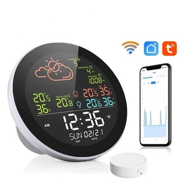 МЕТЕОЛОГИЧЕСКАЯ СТАНЦИЯ Tuya Wi-Fi с 3 ДАТЧИКАМИ
