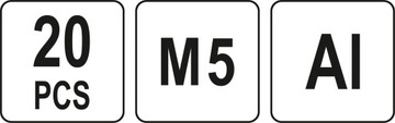 Шпильки ЗАКЛЕПКИ М5 20 шт.