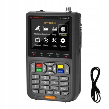 ИЗМЕРИТЕЛЬ СПУТНИКОВОГО СИГНАЛА V8 FINDER2 3,5-дюймовый ЖК-дисплей