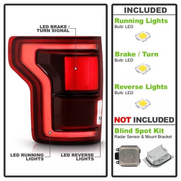 фото thumb №3, Лампи фари led набір задні ford f-150 17-20