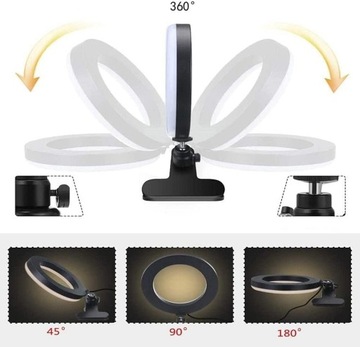 Кольцевая подсветка RGB. Световое кольцо с зажимом