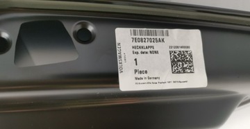 фото thumb №9, Кришка зад задня багажника vw california t6 7e0827025ak новий org