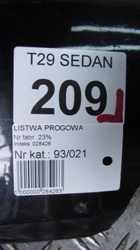 фото thumb №8, Toyota avensis t27 рестайлінг t29 sedan планка порогова ліва 16-