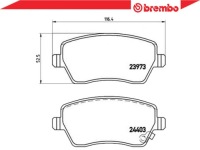 фото thumb №2, Brembo p 59 050 набор тормозных колодок тормозных, тормоза дисковые