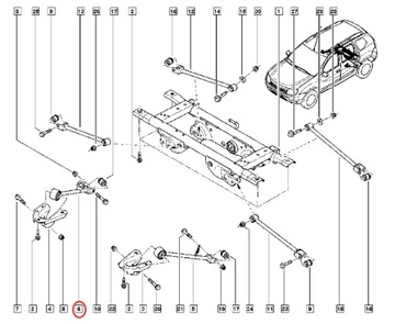 фото thumb №5, Новый кронштейн балка зад duster 4x4 правый зад оригинал