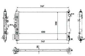 фото thumb №1, Радіаторів opel insignia 2.0it 08- механічна коробка передач / nrf/ nrf 53774 nrf
