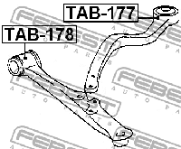 фото thumb №2, Febest tab-177 підшипниковий вузол, важіль