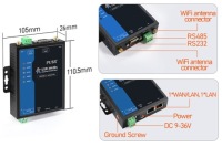 USR-W630s WiFi 5,8 ГГц 2,4 ГГц RS485 RS232 Ethernet конвертер