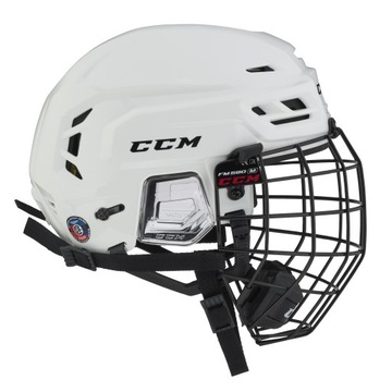 CCM Tacks 210 Combo Senior Хоккейный шлем с сеткой, белый