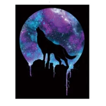 MGJ WILK БОЛЬШАЯ ТЕРМОНАКЛЕЙКА WOLF 24см x 19см R-21/c