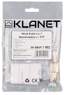 РАЗЪЕМ RJ45 STP РАЗЪЕМ CAT.6A CAT.7 БЕЗ ИНСТРУМЕНТОВ