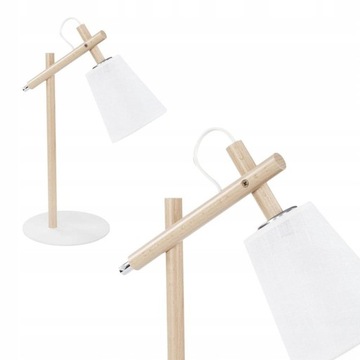 НАСТОЛЬНАЯ ЛАМПА TK LIGHTING 667 VAIO WHITE WOOD