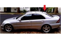 фото thumb №7, Спойлер do mercedes c class w203 2001-2007 na стекло abs чёрный лак