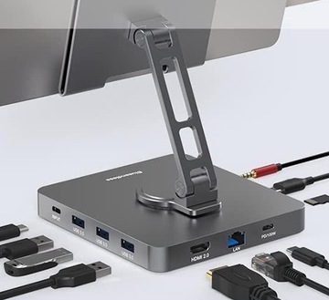 Многопортовый держатель для планшета USB-C 11 в 1 SPE-PB04
