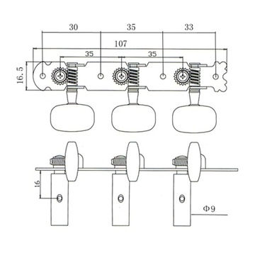 JEREMI MGP-15 колки для классической гитары