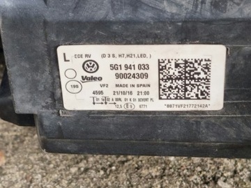 фото thumb №4, Vw golf 7 vii лампа ліва передня перед 5g1941033