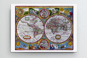 Старая карта мира - Новая и точная карта мира - Скорость - 1651 - 70x50