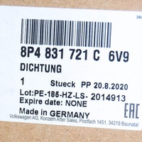 фото thumb №7, Audi a3 8p передня частина door ущільнювач rubber 8p4831721c6v9